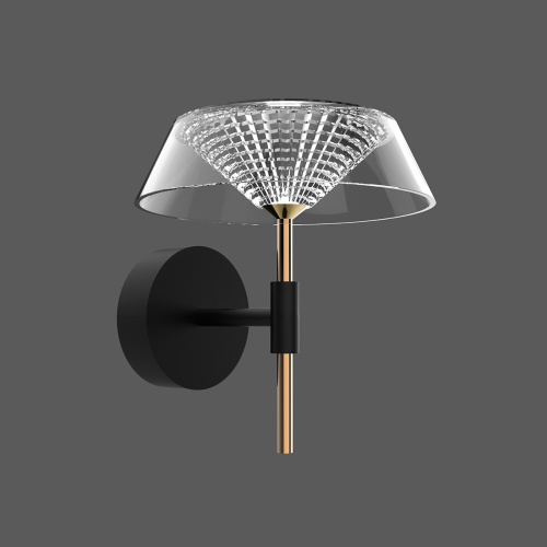 Настенный светильник MB21001018-1A black/gold фото 2