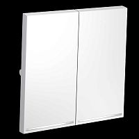 Клавиши для выключателя/переключателя двухклавишного с подсветкой S70 (белый матовый) Voltum VLS000402