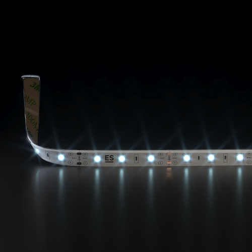 Светодиодная лента 24 В 4,8 Вт/м 60 Led/м 2835 IP65, холодный белый 6500K, 5 м Лента светодиодная 24V 4,8W 60Led 2835 IP65 холодный белый, 5м фото 2