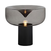 SL6014.404.01 Прикроватная лампа ST-Luce Черный/Дымчатый E27 1*40W RIPPLE