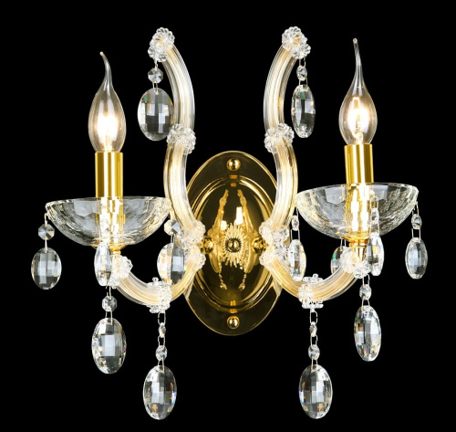 Бра Crystal Lux HOLLYWOOD AP2 GOLD фото 2
