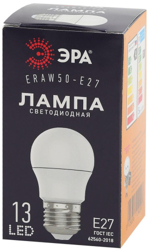 Лампа светодиодная ЭРА E27 3W 3000K белая ERAW50-E27 Б0049582 фото 10