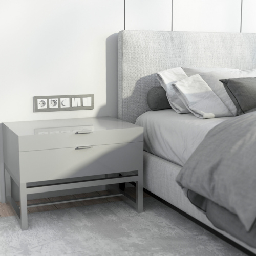 Рамка из металла на 5 постов AluMax алюминий W0053506 фото 2 Рамка из металла на 5 постов AluMax алюминий W0053506 фото 2