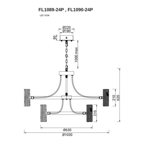 Люстра подвесная Inverno Clear FL1089-24P фото 4 Люстра подвесная Inverno Clear FL1089-24P фото 4