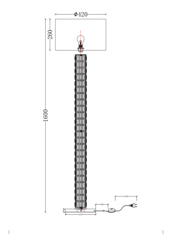 Напольный светильник (торшер) Maytoni DIA008FL-01CH фото 6 Напольный светильник (торшер) Maytoni DIA008FL-01CH фото 6