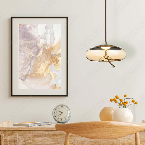 SL6108.313.01 Люстра подвесная ST-Luce Бронза/Янтарный LED 1*10W 3000K OZZIO фото 3