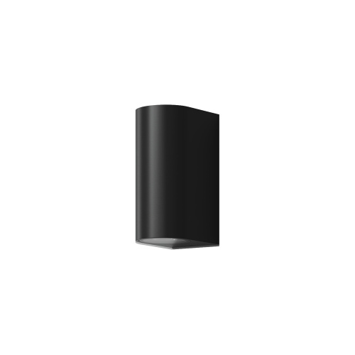 DK9791-BK Настенный уличный светильник NARVIK, IP44, 2хGU10 LED, до 15 Вт, черный, алюминий фото 2