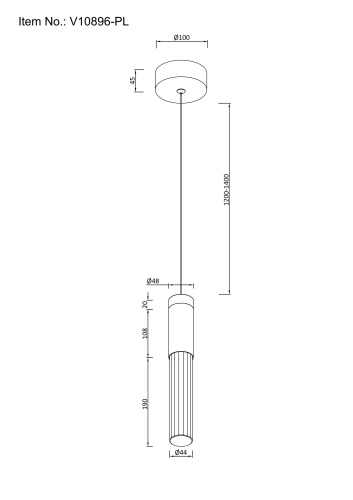Светильник подвесной светодиодный Moderli V10896-PL Ran фото 5