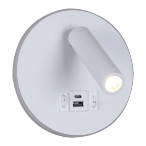 Настенный светодиодный светильник Reluce 86203-9.2-001KT LED12W+USB WT фото 8