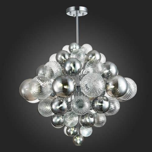 SL1124.103.29 Люстра подвесная ST-Luce Хром/Дымчатый, Прозрачный G9 29*5W 4000K VINETTO фото 3