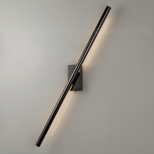 Бра Cloyd LINEAS-A W1 / выс. 60 см- 3000K - черный блестящий (арт.20453) фото 3