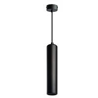 Светильник потолочный Feron ML1842 Barrel ECHO levitation MR16 35W, 230V, GU10, чёрный, с антибликовой сеточкой, на подвесе 0.9м