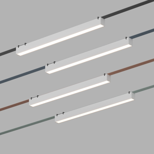 DK5676-WH Cветильник для трека-ремня Belty Smart, серия Linear, со светодиодом, L642*W40*H45мм, 48V DC, 24W, RA90, 120°, 2700-6000K, IP20, белый, алюминий фото 3