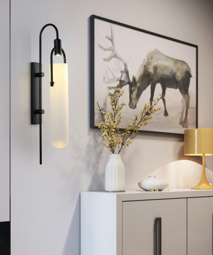 Настенный светильник B6066W/L black/white фото 3