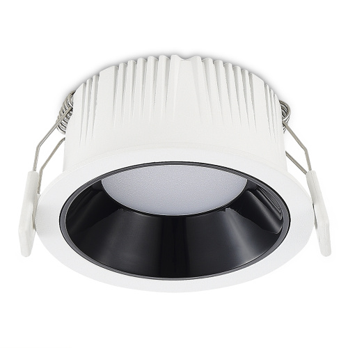 ST755.438.07 Св-к встр. Черный LED 1*7W 3000K 630Lm Ra80 120° IP20 D85xH45 100-240V Встраиваемые светильники фото 2