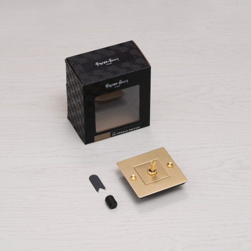 Выключатель 1G brass фото 3