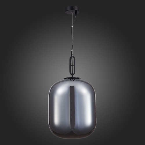 SL1050.713.01 Светильник подвесной ST-Luce Черный/Дымчатый E27 1*40W BURASCA фото 3