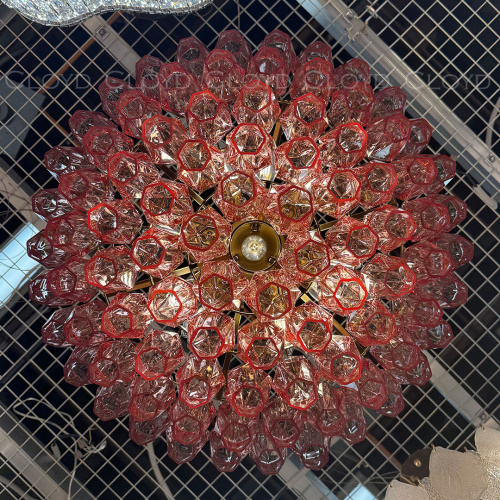 Люстра Cloyd CALCUTTA C6 / Ø60 см - латунь - розов.стекло (арт.11684) фото 5