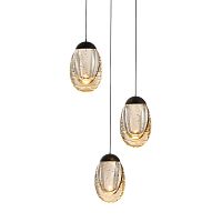 Подвесной светильник MD25090022-3A matt black/champagne