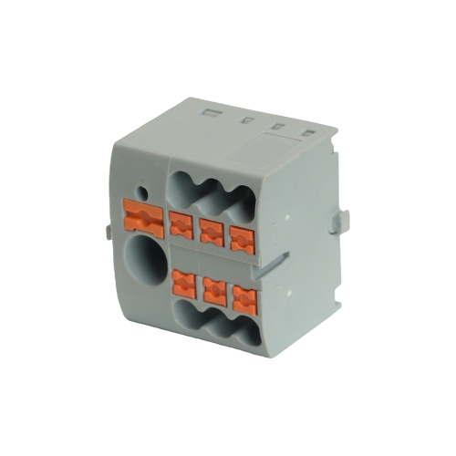 LD580 PTFIX 6-06/25 Зажим блочный PT распред. на 6 точ,сеч 2,5 мм2,690V,41А, интегр.1 точка,серый фото 3