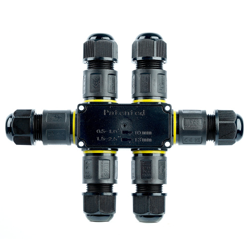 Соединитель-коннектор для проводов S 3-контактный LD559 STEKKER, водонепрониц. пружинный контакт фото 3