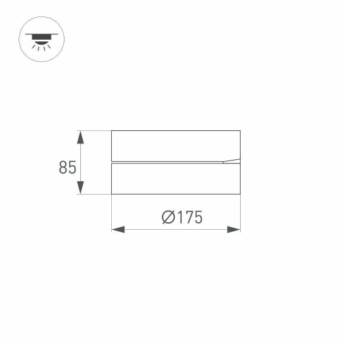 Потолочный светодиодный светильник Arlight SP-Rondo-Flap-R175-16W Day4000 028163 фото 2