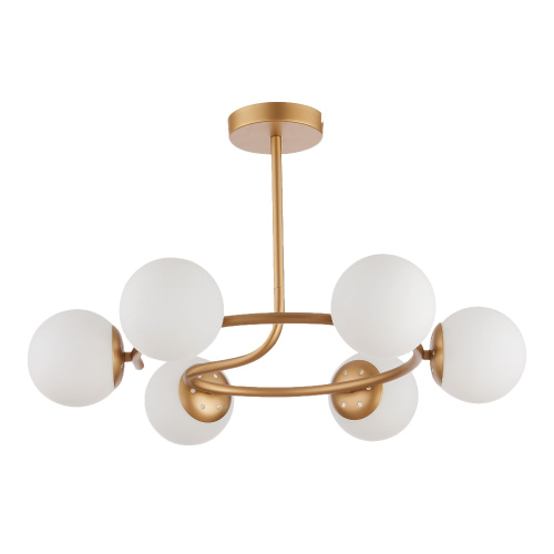 SLE220602-06 Светильник потолочный Золотистый/Белый E14 6*40W CALABRIA фото 5