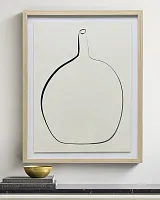 Постер "Drawing Vase" с дубовой рамой