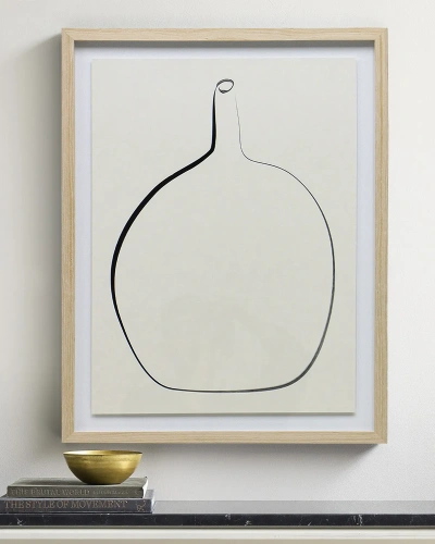 Постер "Drawing Vase" с дубовой рамой