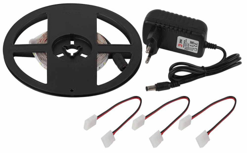 Светодиодная лента ЭРА 4,8W/m 60LED/m 2835SMD теплый белый 5M 2835kit-4,8-60-12-IP20-2700-5m Б0043062 фото 2