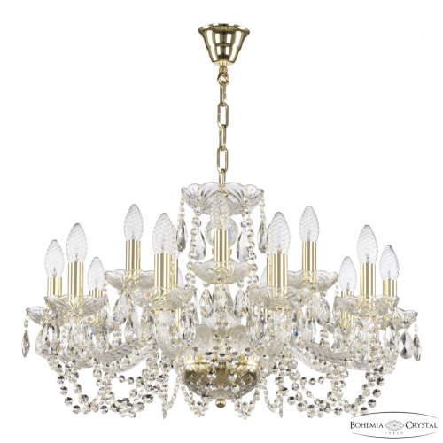 Люстра хрустальная 119/10+5/240 G Bohemia Ivele Crystal (Богемия Ивеле Кристалл)