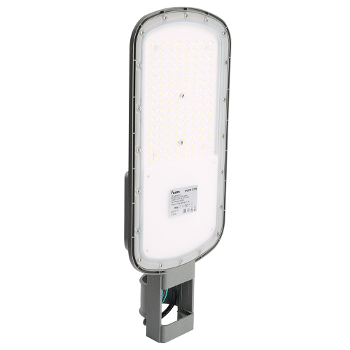 Светодиодный уличный консольный светильник Feron SP3070 80W 5000K AC90-300V, серый фото 4
