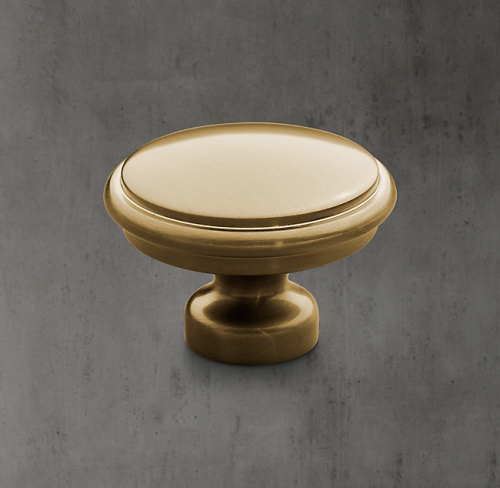 Ручка-кнопка Lugarno d.3.2 Aged Brass