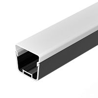 Профиль с экраном LINE-D-3734-2000 TETRA BLACK+OPAL Arlight 055072