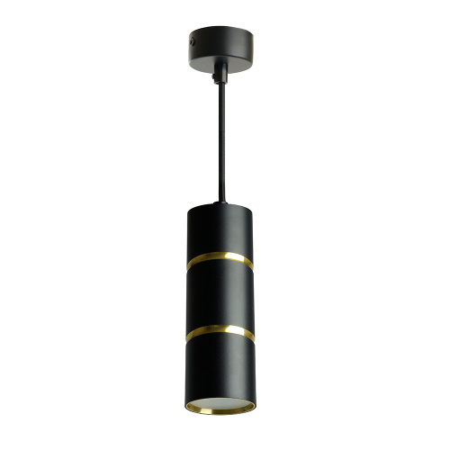 Светильник потолочный Feron ML1868  Barrel ZEN levitation на подвесе MR16 35W, 230V, чёрный, золото 55*180 фото 5