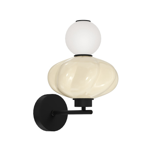 SL6134.411.01 Светильник настенный ST-Luce черный/желтый, опаловый LED 1*8W 3000K FLORENTINI фото 6