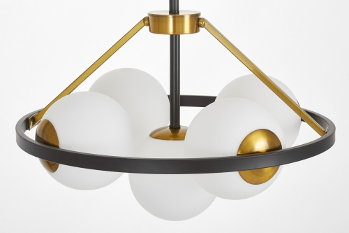 Подвесной светильник Lumina Deco Donzano LDP 8034-5 BK+WT фото 4