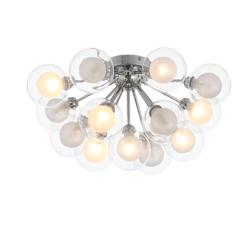 SL431.102.15 Люстра потолочная ST-Luce Хром/Прозрачный, Белый G9 15*5W DUALITA фото 7