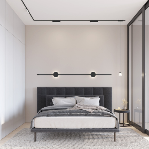 DK5360-BK Светильник для трека Air, серия Linear 2700-6500 со светодиодом, L230*W26*H36мм, 48V DC, 9W, RA?90, 120°, 2700-6500K, IP20, черный, алюминий фото 5