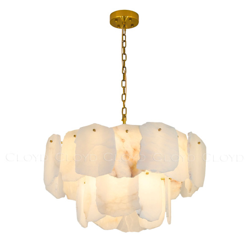 Люстра Cloyd KNOSS-B C9 / Ø60 см - алебастр - латунь (арт.12350) фото 2