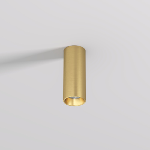 DK2615-SB Накладной светильник SHINE TUBE со светодиодом, D45*H115, IP20, 3000К, 7W, RA?90, сатинированная латунь, алюминий фото 2 DK2615-SB Накладной светильник SHINE TUBE со светодиодом, D45*H115, IP20, 3000К, 7W, RA?90, сатинированная латунь, алюминий фото 2