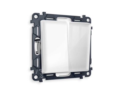 Комплект механизма 2-кл выключателя AMBRELLA VOLT ALFA Белый глянец QUANT (AP1030, VM115) Комплект механизма 2-кл выключателя AMBRELLA VOLT ALFA Белый глянец QUANT (AP1030, VM115)