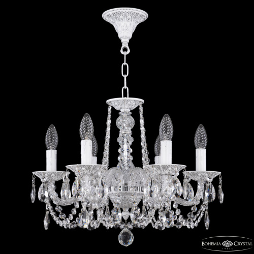 Люстра с хрустальными подвесками AL16302/6/160 WMN Bohemia Ivele Crystal (Богемия Ивеле Кристалл)