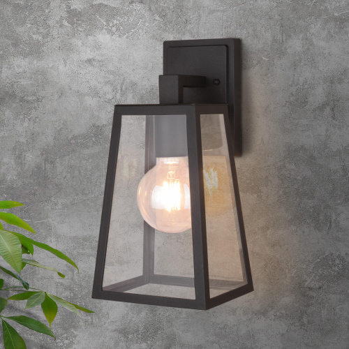 Уличный настенный светильник Germes D IP33 GL 1015D чёрный фото 6