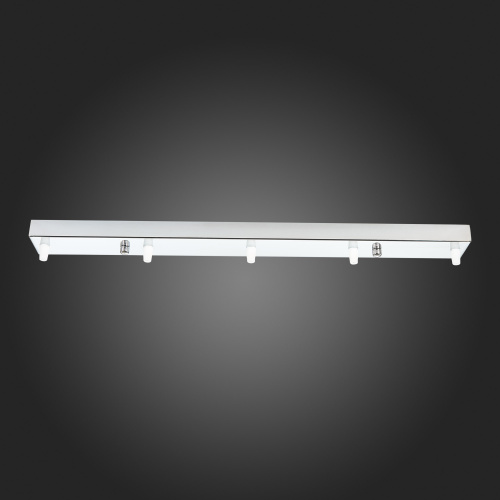 SL001.113.05 Потолочное крепление на 5 ламп (прямоугольное) ST-Luce Хром SL1 фото 3