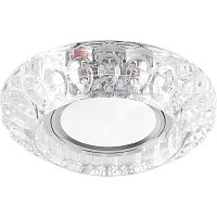 Светильник встраиваемый с LED подсветкой Feron CD987 потолочный MR16 G5.3 прозрачный