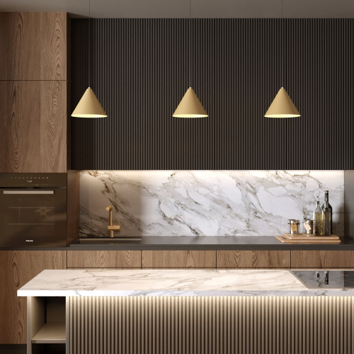 Светильник подвесной светодиодный Conus 16W 4000K золотой 50316 LED фото 2