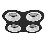 Комплект из светильников и рамки Lightstar Domino Round (214647+214606+214606+214606+214606) D64706060606