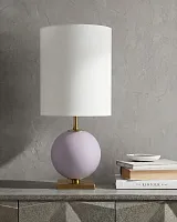 Лиловая настольная лампа "Иветт" - М