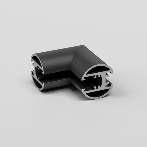 Mini Magnetic Коннектор угловой внутренний для накладного шинопровода Round черный 85216/00 фото 3